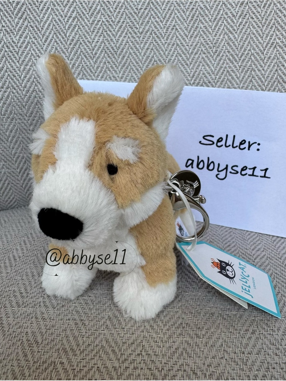 Jellycat Betty Corgi Bag Charm - Authentic - Brand New With Tags - Fast Ship